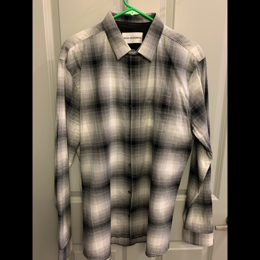 Won Hundred- Large- Causal Long Sleeve Plaid
